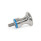 GN 75.6 Boutons champignon, inox, conception hygiénique Type: E - avec goujon fileté
Finition: PL - Poli (Ra < 0,8 µm)
Matériau (anneau d'étanchéité): E - EPDM