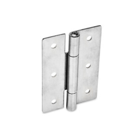 GN 136 Cerniere in lamiera di acciaio INOX, quadrate o allungate verticalmente Materiale: A4 - Acciaio inox<br />Tipo: B - Con fori passanti<br />Lunghezza: l2 (1,5)