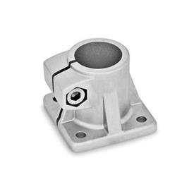 GN 163 Fuß-Klemmverbinder, Aluminium Oberfläche: BL - blank, gestrahlt, matt