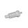GN 817 Edelstahl-Rastbolzen / Kunststoff-Knopf Werkstoff: NI - Edelstahl
Form: G - ohne Kontermutter, mit Gewindezapfen