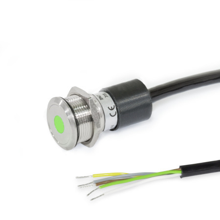 Pulsanti/ Gli indicatori luminosi  GN 3310: Acciaio INOX, con/senza illuminazione LED