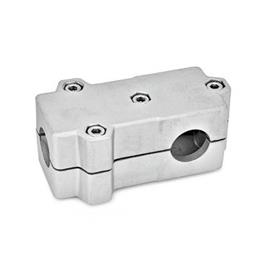 GN 193 Winkel-Klemmverbinder, Aluminium d<sub>1</sub> / s<sub>1</sub>: B - Bohrung<br />d<sub>2</sub> / s<sub>2</sub>: B - Bohrung<br />Oberfläche: BL - blank, gestrahlt, matt