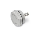 Magnetstopfen, Aluminium, FPM/FKM-Dichtung, beständig bis 180 °C, blank