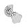 GN 119 Chiusure, acciaio INOX, con manopola o funzionamento con chiave a tubo Materiale: NI - Acciaio inox
Tipo: SG - Con volantino di serraggio a lobi