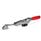 GN 850.1 Sauterelles, Inox, pour action de traction Type: TU - avec axe de tirage + cran d'arrêt + boulon de verrouillage à crochet en J
Matériau: NI - Inox