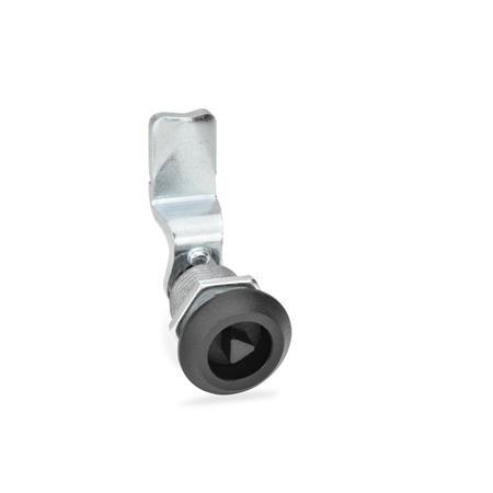 Loquets à compression GN 516: Zinc moulé sous pression, manipulation par éléments d'actionnement / clé à douille