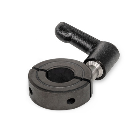 Geteilte Stellringe GN 707.4: Stahl / Edelstahl / Aluminium, mit Klemmhebel