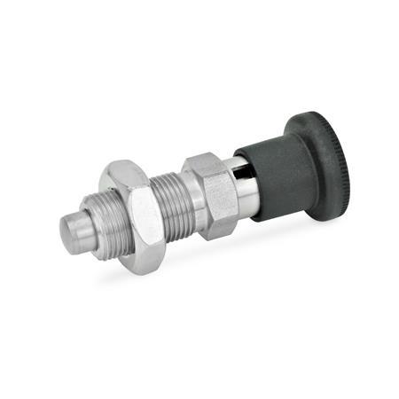 Doigts d'indexage GN 817: Inox, avec ou sans position de repos