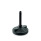 GN 345.9 Pieds réglables, plastique, avec goujon fileté et 2 trous de montage Type: AG - Avec tampon en caoutchouc