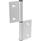 GN 2294 Cerniere, alluminio, rimovibili, per profilati di alluminio / pannelli Tipo: I - Alette interne
Codifica: C - Con fori svasati
l<sub>2</sub>: 162