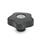 GN 5337.7 Volantini di serraggio a stella, plastica, boccola filettata acciaio INOX, con calottine colorate Tipo: E - Con calottina (foro cieco filettato)
Colore della calottina: DGR - Grigio, RAL 7035, finitura mat