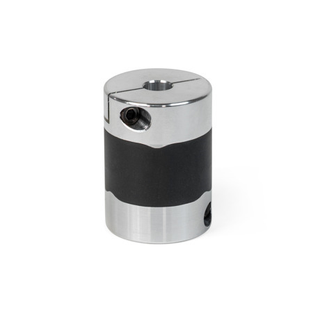 Elastomerkupplungen GN 2248: Aluminium, vulkanisiert, vibrationsdämpfend, mit Klemmnabe