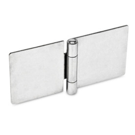 GN 136 Charnières en tôle, inox, allongées dans le sens horizontal Matériau: NI - <br />Type: A - sans alésages<br />Bildvarianten: l1 (e) - sur une seule face allongé