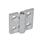 GN 237 Cerniere, lega di zinco pressofusa / alluminio Materiale: ZD - Lega di zinco pressofusa
Tipo: A - 2x2 fori alesati per viti a testa svasata
Finitura: SR - Argento, RAL 9006, finitura strutturata