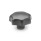 DIN 6336 Boutons étoile, fonte Type: C - avec alésage borgne lisse H7
