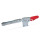 GN 820.4 Sauterelles, acier, manette d'actionnement horizontale, avec mécanisme de verrouillage, embase verticale, bras de serrage étendu Type: VL - Bras de serrage étendu avec trou oblong + deux rondelles à collerette
