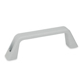 GN 728 Maniglie a ponte per armadi, alluminio Tipo: B - Montaggio dal lato dell'operatore<br />Finitura: SR - Argento, RAL 9006, finitura strutturata