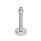 GN 31 Piedini di livellamento, acciaio INOX, con disco antiscivolo Tipo (base): C4 - Finitura lucida, gomma vulcanizzata, bianco
Versione (vite): UK - Con dado, esagono interno in alto e sede per chiave in basso