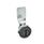 GN 115 Loquets, zinc moulé sous pression, manipulation par clé à douille, bague de centrage noire Type: SCH - Manipulation par fente