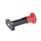 GN 817.1 Pistoncini di posizionamento, lega di zinco pressofusa, con flangia per montaggio a filo, con o senza posizione di arresto, a molla con manopola rossa Tipo: C - Con posizione di arresto
Colore: RT - rosso, RAL 3000
