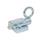 GN 724.6 Pistoncini di posizionamento a molla, acciaio/acciaio INOX, con perno smussato, con flangia per montaggio a filo Type: C1 - Smusso in alto
Materiale/Finitura: ZB - Zincato, passivato blu
Identification no.: 1 - Senza pezzo di riscontro