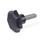 GN 6336.10 Boutons étoile avec pivot Matériau du patin: KU - Plastique, polyacétal (POM)
