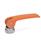 GN 927.4 Exzenterspanner mit Edelstahl-Innengewinde, Hebel Zink-Druckguss Form: A - Kunststoff-Auflagescheibe mit Stellmutter
Farbe: O - orange, RAL 2004