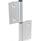 GN 2292 Cerniere, alluminio, rimovibili, per profilati di alluminio, con scalino di guida Tipo: I - Alette interne
N° identificativo: C - Con fori svasati
l<sub>2</sub>: 162