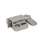 GN 724.3 Loquets à ressort, acier/inox, avec goupille chanfreinée et bride pour montage en surface Type: L - came d'indexage gauche
Goupille chanfreinée, n° d'identification: 4 - Chanfrein, gauche
Matériau/Finition: NI - Inox, moulage de précision
Cran d'arrêt, n° d'identification: 1 - Sans cran d'arrêt