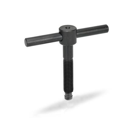 Vis à broche DIN 6304: Acier, à barre fixe