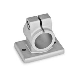 GN 146.3 Flansch-Klemmverbinder, Aluminium Oberfläche: BL - blank, gestrahlt, matt