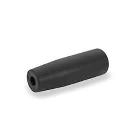 GN 519.2 Zylinderknöpfe, Kunststoff, antimikrobiell Oberfläche: SGA - schwarzgrau, RAL 7021, matt