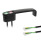 GN 422 Bügelgriffe, Zink-Druckguss, mit elektrischer Schaltfunktion / mit Leuchtmelder, mit zwei Funktionselementen Funktionselement 1: RK - Taster, rastend, mit LED, rot / grün (bi-color)
Funktionselement 2: TK - Taster mit LED, rot / grün (bi-color)
Anschlussart: K2 - Kabel, Ende offen, 2 m
Oberfläche: SW - schwarz, RAL 9005, strukturmatt