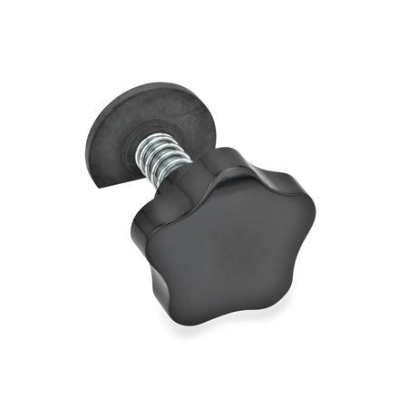 Chiusure GN 118: Acciaio, manopola plastica