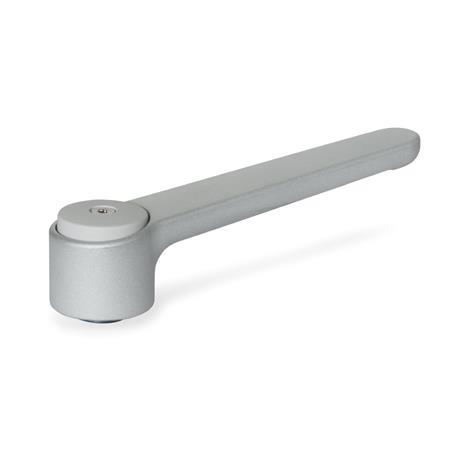 Manettes indexables basses GN 126: Zinc moulé sous pression, insert acier, avec filetage interne