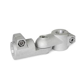 GN 284 Gelenk-Klemmverbinder, Aluminium Form: S - Verstellung stufenlos<br />Oberfläche: BL - blank, gestrahlt, matt