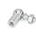 DIN 71802 Embouts à rotule orthogonaux, acier, zingué avec embout fileté à rotule Type: CS - avec embout fileté à rotule, avec cliquet de sécurité