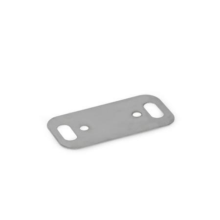 Piastrine distanziali GN 7247.2: Acciaio INOX, per cerniere a snodi multipli (Alluminio)