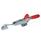 GN 850.2 Sauterelles, Acier, avec crochet de sécurité, pour action de traction Type: TU - avec axe de tirage + cran d'arrêt + boulon de verrouillage à crochet en J