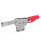 GN 820.4 Sauterelles, inox, manette d'actionnement horizontale, avec mécanisme de verrouillage, embase verticale Matériau: NI - Inox
Type: PL - Bras de serrage solide, avec fermoir pour soudage