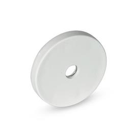GN 51.8 Magneti di ritegno con foro svasato, con rivestimento in gomma Colore: WS - bianco