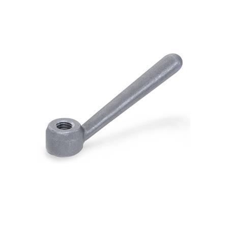 Maniglie a leva GN 206: Acciaio