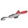 GN 850.2 Sauterelles, Inox, avec crochet de sécurité, pour action de traction Type: TU - avec axe de tirage + cran d'arrêt + boulon de verrouillage à crochet en J
Matériau: NI - Inox