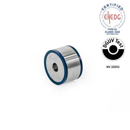 GN 6226 Distanziali, acciaio INOX, Hygienic Design Tipo: A1 - Foro passante
Materiale (anello di tenuta): H - H-NBR