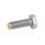 GN 933.5 Viti a testa esagonale, acciaio INOX Tipo: MS - Puntale in ottone
