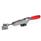 GN 850.1 Sauterelles, Inox, pour action de traction Type: TG - avec axe de tirage + cran d'arrêt + boulon de verrouillage à tête ovale
Matériau: NI - Inox