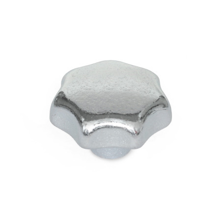 Volantini di serraggio a lobi DIN 6336: Ghisa, zincata, passivata blu