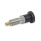 GN 81700 Pistoncini di posizionamento a molla, acciaio/acciaio INOX, con punta speciale Tipo: B - Senza posizione di arresto, senza controdado
Tipo di puntale: MA - Punta arrotondata, ottone
Materiale: NI - Acciaio inox