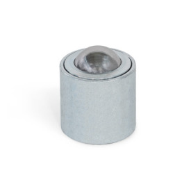 GN 509.6 Billes porteuses, logement en acier, avec filetage interne Matériau, logement: S - Acier<br />Matériau, bille de charge: NI - Inox