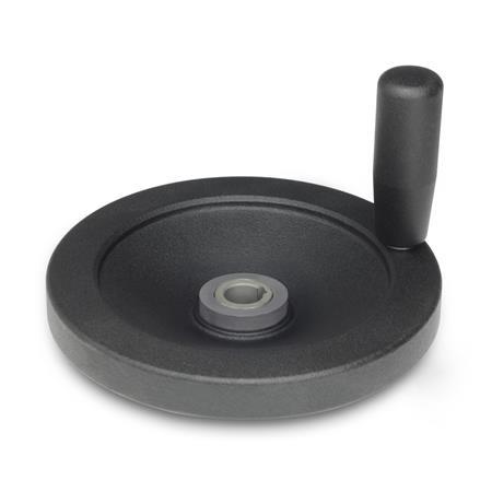 Volantini di sicurezza GN 323.5: Alluminio, con cuscinetto a rullini